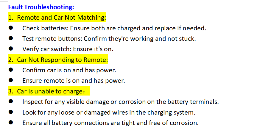 Fault Troubleshooting:
