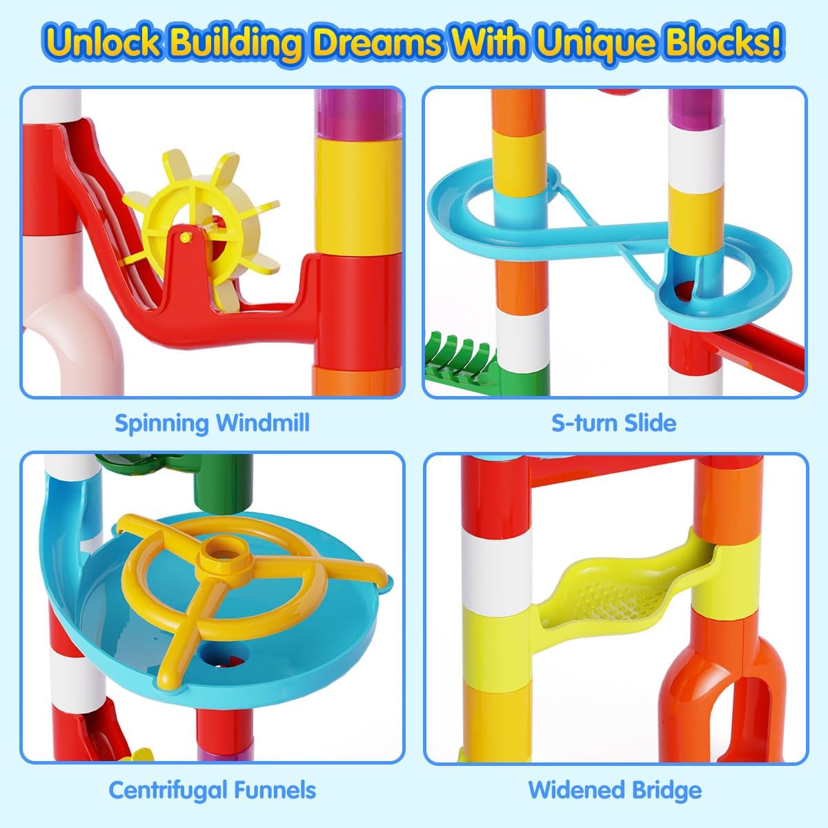 110pcs Marble Maze Kit