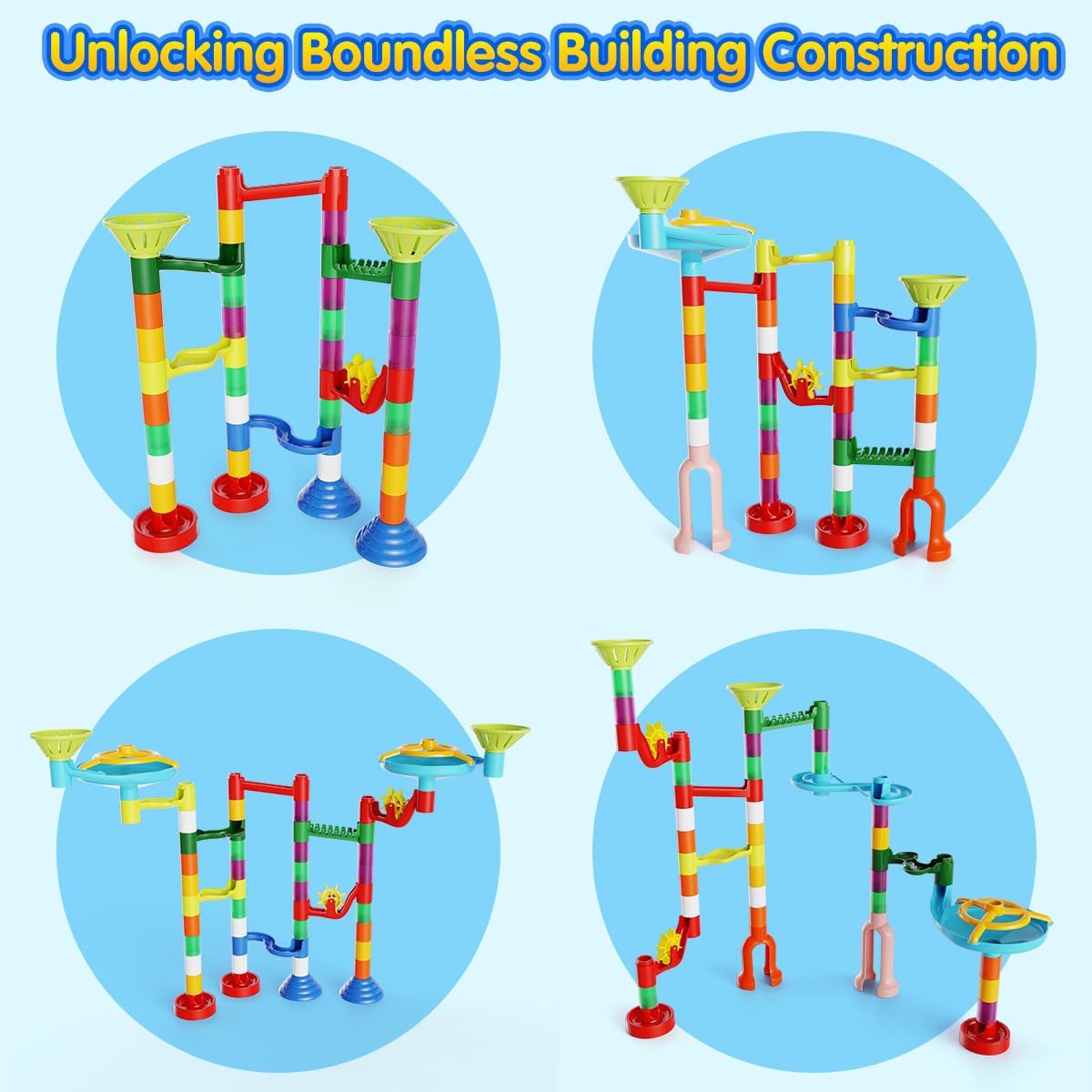 110pcs Marble Maze Kit