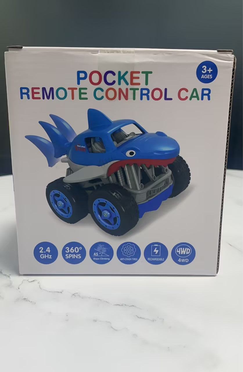 MaxTronic Direct Charge My First Remote Control Cars for Toddlers, Adjustable Speed Shark Car, 2.4GHz 360°Rotation Mini Racing RC Car Gifts for Kids 1, 2 or 3 Year Olds Boys Girls Toys
