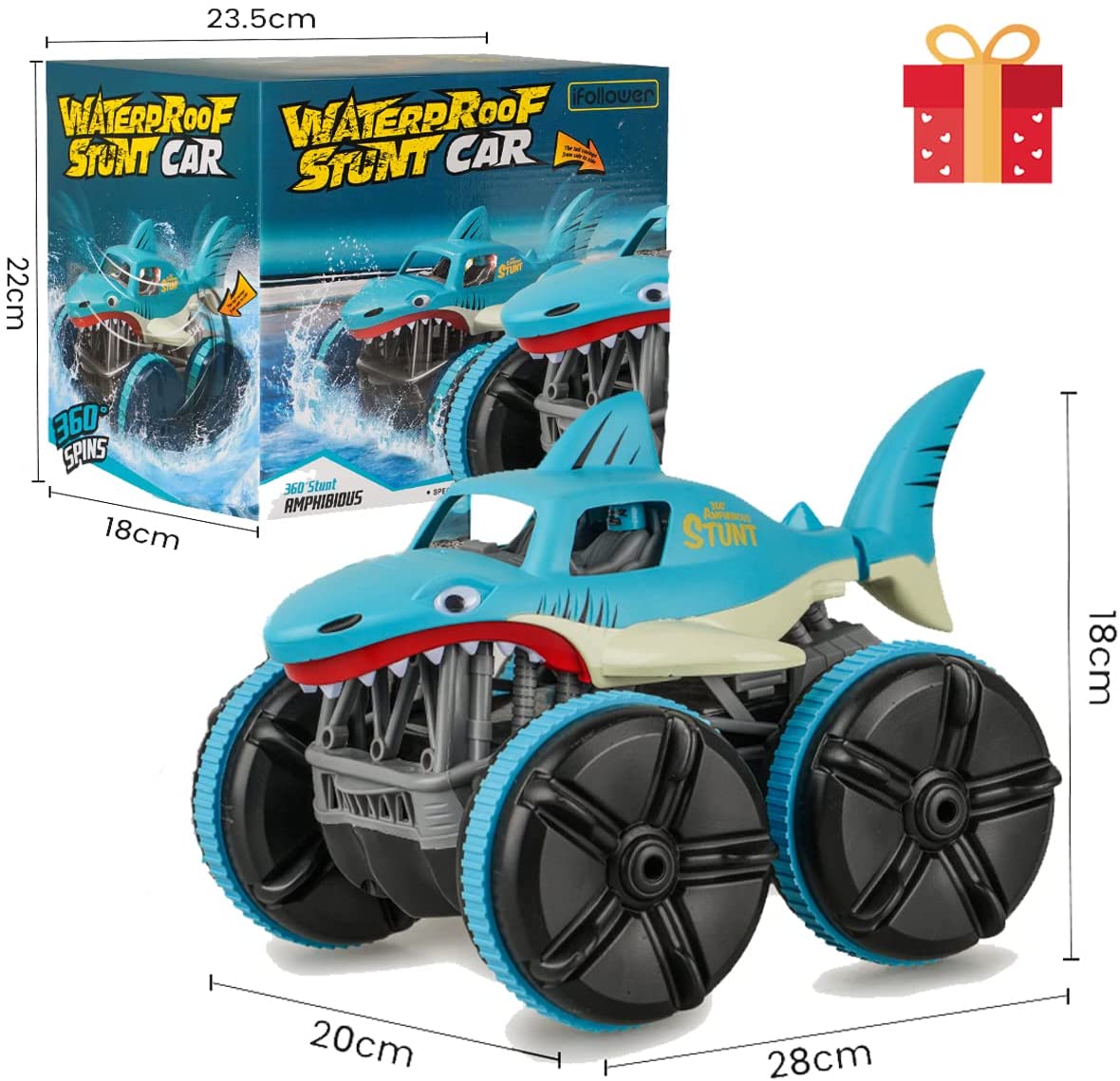 remote control shark amphibious remote control car