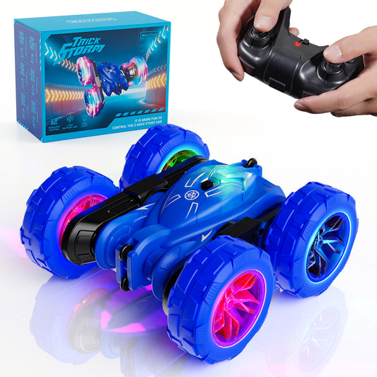 Upgraded Remote Control Car, Rechargeable RC Cars Toy All Terrain Off Road 4WD Double Sided Running Crawler, 360° Rotation & Flips 2.4GHz RC Stunt Car Birthday Gift for Boys & Girls Aged 3-12