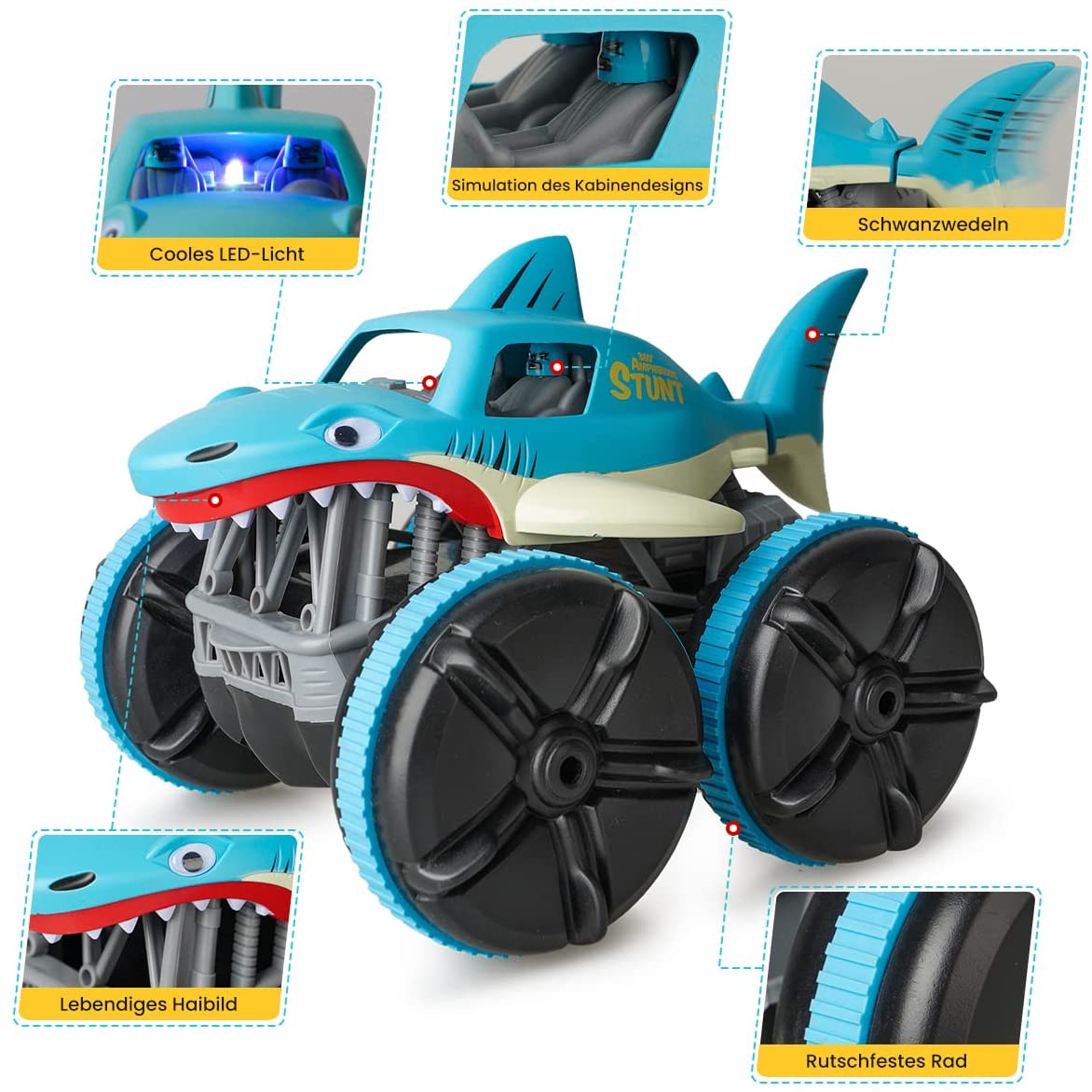 remote control shark amphibious remote control car